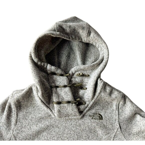 The North Face Women’s Sz S Gray Crescent Hooded Pullover Sweater - Picture 5 of 11